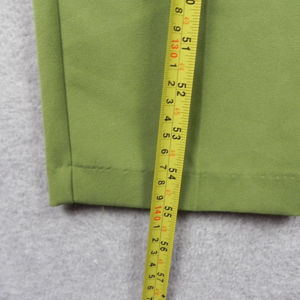 New York & Company Jumpsuit Womens Large Madie V-Neck Ruffled Shoulder Green - Picture 6 of 13
